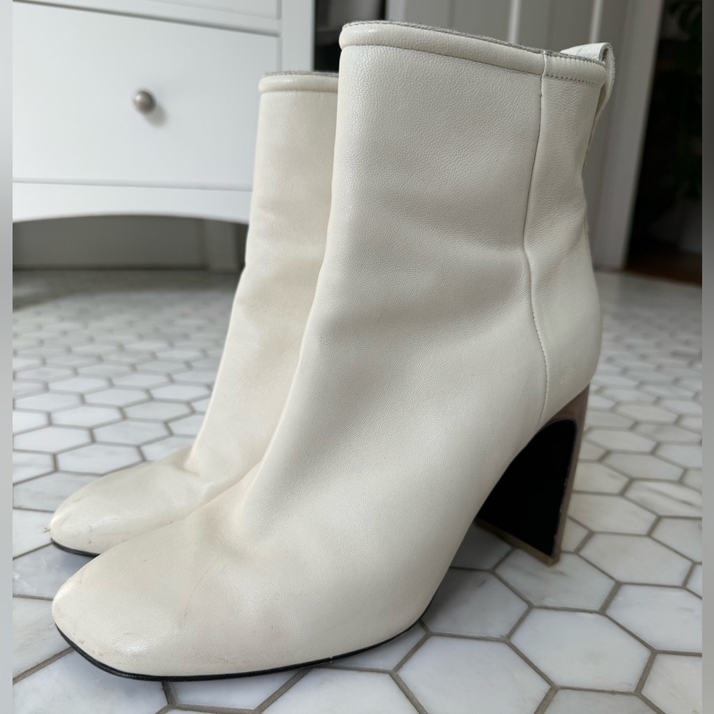 Rag & Bone Ellis White Ankle Boots